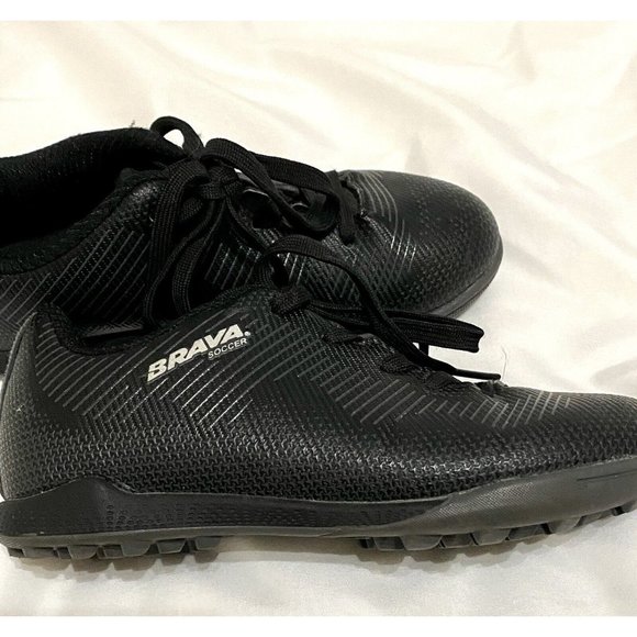 Brava Brand Soccer Cleats Youth size 12D Black Unisex Worn Twice - Picture 6 of 6